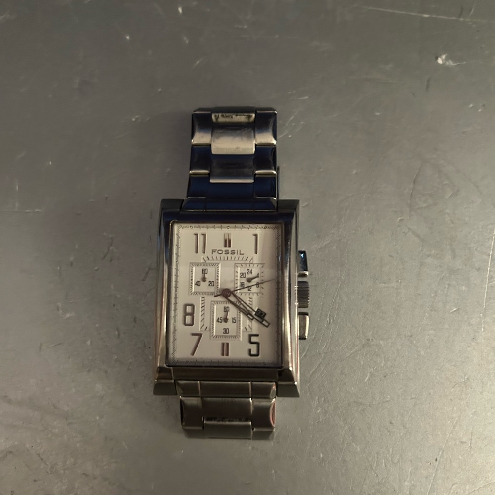 Fossil Black and Silver Men's Watch
